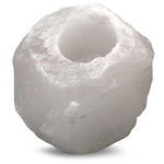 Load image into Gallery viewer, Svečturis Tējas Svecei Himalaju Sāls / Himalayan White Salt Candle Holder 800gr - 1kg