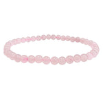 Ielādēt attēlu galerijas skatītājā, Rokassprādze Rozā Kvarcs Brazīlija / Rose Quartz A 4mm
