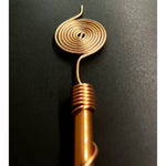 Ielādēt attēlu galerijas skatītājā, Vara spirāle TESLA 369 elektrokultūras antenai 33cm