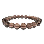 Загрузить изображение в средство просмотра галереи, Каменный браслет Дымчатый кварц / Дымчатый кварц 8 мм