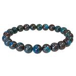 Ielādēt attēlu galerijas skatītājā, Rokassprādze Hrizokolla Turcija / Chrysocolla AAA 7mm