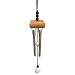Ielādēt attēlu galerijas skatītājā, Vēja Zvani Feng Shui Metal Wind Chime Square White 28cm
