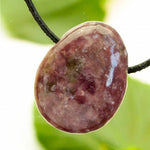 Load image into Gallery viewer, Gemstone pendant Lepidolite 25-30mm