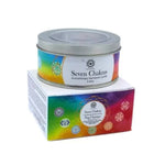 Load image into Gallery viewer, Svece ar dabīgiem akmeņiem Aromatherapy Gemstone Candle Seven Chakras Nag Champa 70gr