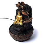 Ielādēt attēlu galerijas skatītājā, Ūdens Strūklaka Meditating Buddha with Lotus 19.5x19.5x27cm