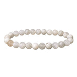 Ielādēt attēlu galerijas skatītājā, Rokassprādze Mēnessakmens / Baltais Mēnessakmens / Peristerīts Indija / White Moonstone 7.5-8.5mm Peristerite