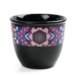Load image into Gallery viewer, Ceramic Pot for Smudge Flower of Life Black - Palo Santo & Sage