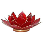 Load image into Gallery viewer, Lotus atmospheric light chakra 1 red gold trim