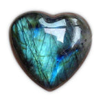 Ielādēt attēlu galerijas skatītājā, Akmens Labradorīts Madagaskara / Labradorite Heart 30-35mm