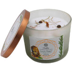 Load image into Gallery viewer, Sweet Ginger and Tiger Eye Gemstone Candle - Vitality