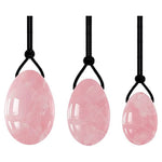 Ielādēt attēlu galerijas skatītājā, Akmens Rozā Kvarcs / Yoni Ola Rozā Kvarcs / Yoni Egg Rose Quartz with Hole 2x3cm / 2.5x4cm / 3x4.5cm