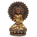 Load image into Gallery viewer, Buddha of Reassurance with aura and throne