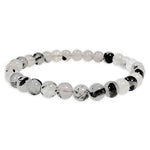 Load image into Gallery viewer, Rokassprādze Turmalīns / Turmalīns Kvarcā Brazīlija / Clear Quartz Tourmaline A 6mm