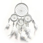 Ielādēt attēlu galerijas skatītājā, Sapņu Ķērājs Dreamcatcher with Feathers White Ø13cm