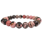 Ielādēt attēlu galerijas skatītājā, Rokassprādze Rodonīts Madagaskara / Rhodonite 8mm
