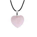 Load image into Gallery viewer, Pendant Pink Quartz Heart