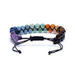 Load image into Gallery viewer, Chakra bracelet double row adjustable