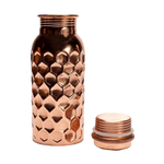 Load image into Gallery viewer, Copper bottle hammered 500ml