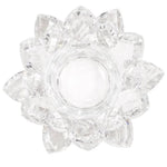 Load image into Gallery viewer, Lotus candle holder crystal 11x5.5cm