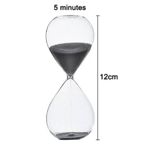 Smilšu Pulkstenis Hourglass Black 5 minūtes