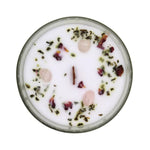 Load image into Gallery viewer, Rose and Rose Quartz Gemstone Candle - Love