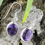 Load image into Gallery viewer, Silver Earrings Amethyst