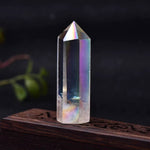 Ielādēt attēlu galerijas skatītājā, Akmens Enģeļu Auras Kvarcs / Kalnu Kristāls / Angel Aura Clear Quartz 6-12cm