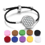 Ielādēt attēlu galerijas skatītājā, Regulējama Aroma Rokassprādze Flower of Life / Dzīvības Zieds