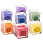 Load image into Gallery viewer, Rape Wax Scented Candles 7 Chakra 6x6x6cm / 260gr