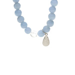 Ielādēt attēlu galerijas skatītājā, Rokassprādze Angelīts / Angelite with Angel Wing 6mm