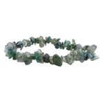 Ielādēt attēlu galerijas skatītājā, Rokassprādze Ahāts / Sūnu Ahāts Brazīlija / Moss Agate Chips