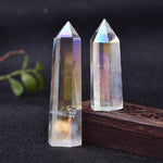 Ielādēt attēlu galerijas skatītājā, Akmens Enģeļu Auras Kvarcs / Kalnu Kristāls / Angel Aura Clear Quartz 6-12cm