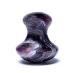 Load image into Gallery viewer, Massage Stone Mushroom - Rock Crystal, Pink Quartz, Amethyst 4x3.5cm