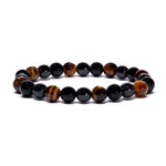 Load image into Gallery viewer, Bracelet hematite/obsidian/ tiger eye elastic 8mm