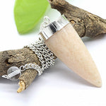 Ielādēt attēlu galerijas skatītājā, Svārsts Mēnessakmens / Moonstone Acorn 40mm