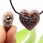 Load image into Gallery viewer, Kulons Jašma / Leopardādas Jašma / Leopard Jasper Heart