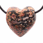 Load image into Gallery viewer, Kulons Jašma / Leopardādas Jašma / Leopard Jasper Heart