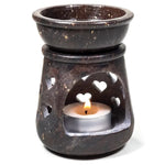 Load image into Gallery viewer, Oil burner Hearts soapstone 10cm