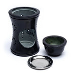Load image into Gallery viewer, Incense & oil burner soapstone black