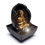 Load image into Gallery viewer, Water fountain Praying Buddha 13.3x13.3x20cm