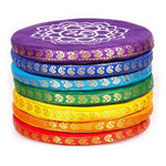 Load image into Gallery viewer, Singing bowl cushion set 7 chakras 14.5cm