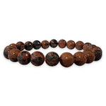 Ielādēt attēlu galerijas skatītājā, Rokassprādze Obsidiāns / Mahagonijas Obsidiāns Meksika / Mahogany Obsidian 8mm