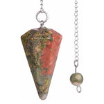 Ielādēt attēlu galerijas skatītājā, Svārsts Unakīts Dienvidāfrika / Unakite Conical Pendulum