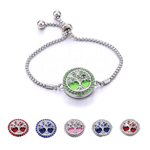 Ielādēt attēlu galerijas skatītājā, Regulējama Aroma Rokassprādze Tree of Life / Dzīvības Zieds