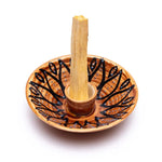 Load image into Gallery viewer, Palo santo incense burner brown 12.5x3.5cm