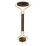 Load image into Gallery viewer, Face Roller Stone Dual Ended - Rock Crystal, Pink Quartz, Jade, Obsidian, Amethyst 14cm