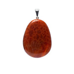 Ielādēt attēlu galerijas skatītājā, Kulons Ahāts / Ugunīgais Ahāts Brazīlija / Fire Agate 3.5-4cm