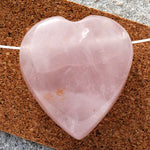 Загрузить изображение в средство просмотра галереи, Kulons Rozā Kvarcs / Rose Quartz Heart
