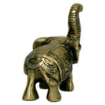 Load image into Gallery viewer, Mini statuette Elephant brass 7x7.5cm