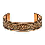 Load image into Gallery viewer, Bracelet copper magnetic flower of life 7cm